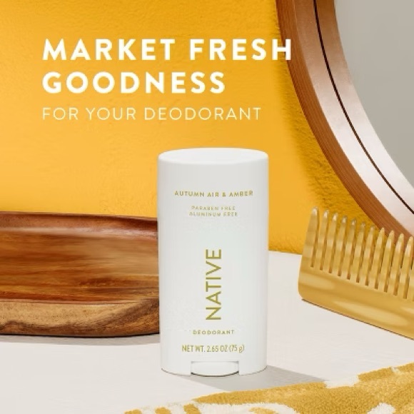 NATIVE Deodorant Autumn Air & Amber, NEW - Picture 4 of 4